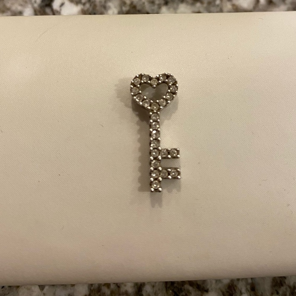 Sterling Silver and Diamond Key